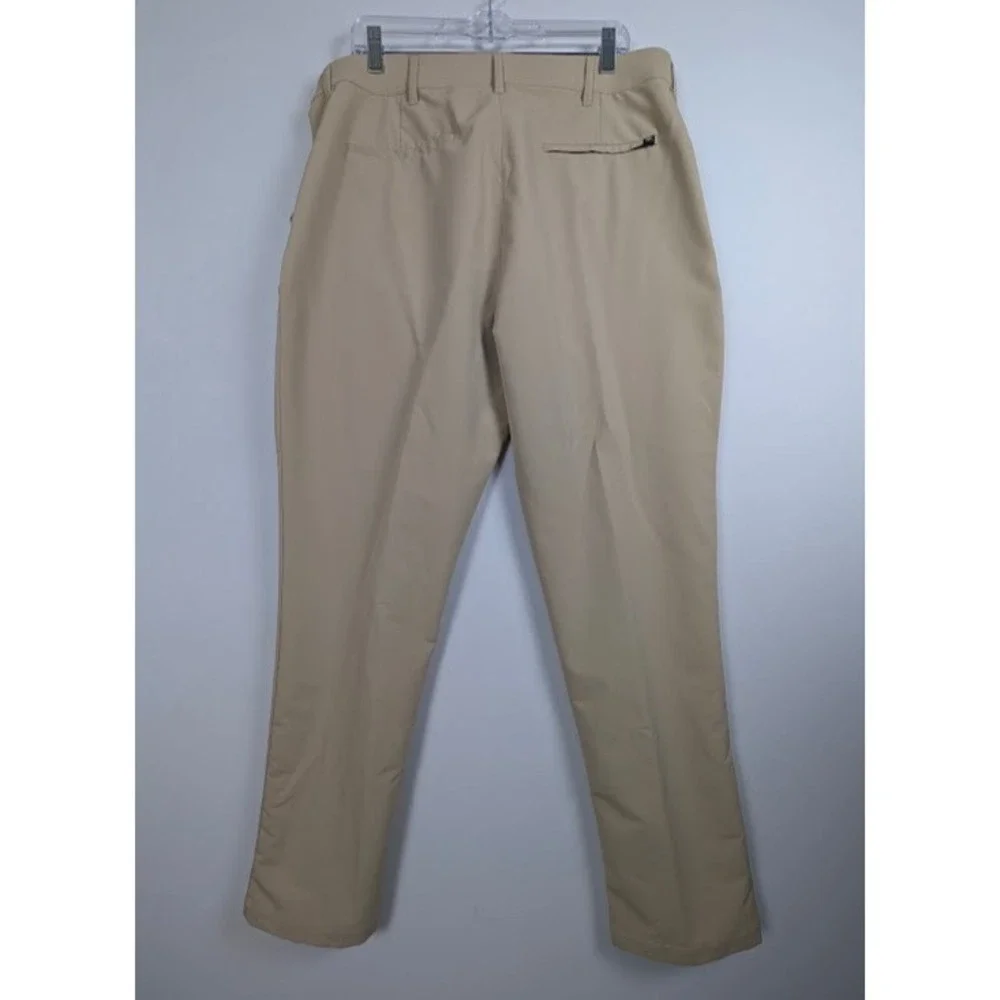 Banana Republic Performance Chinos Mens 38x32‎ (Fits 39x31) Tan Zipper Pockets